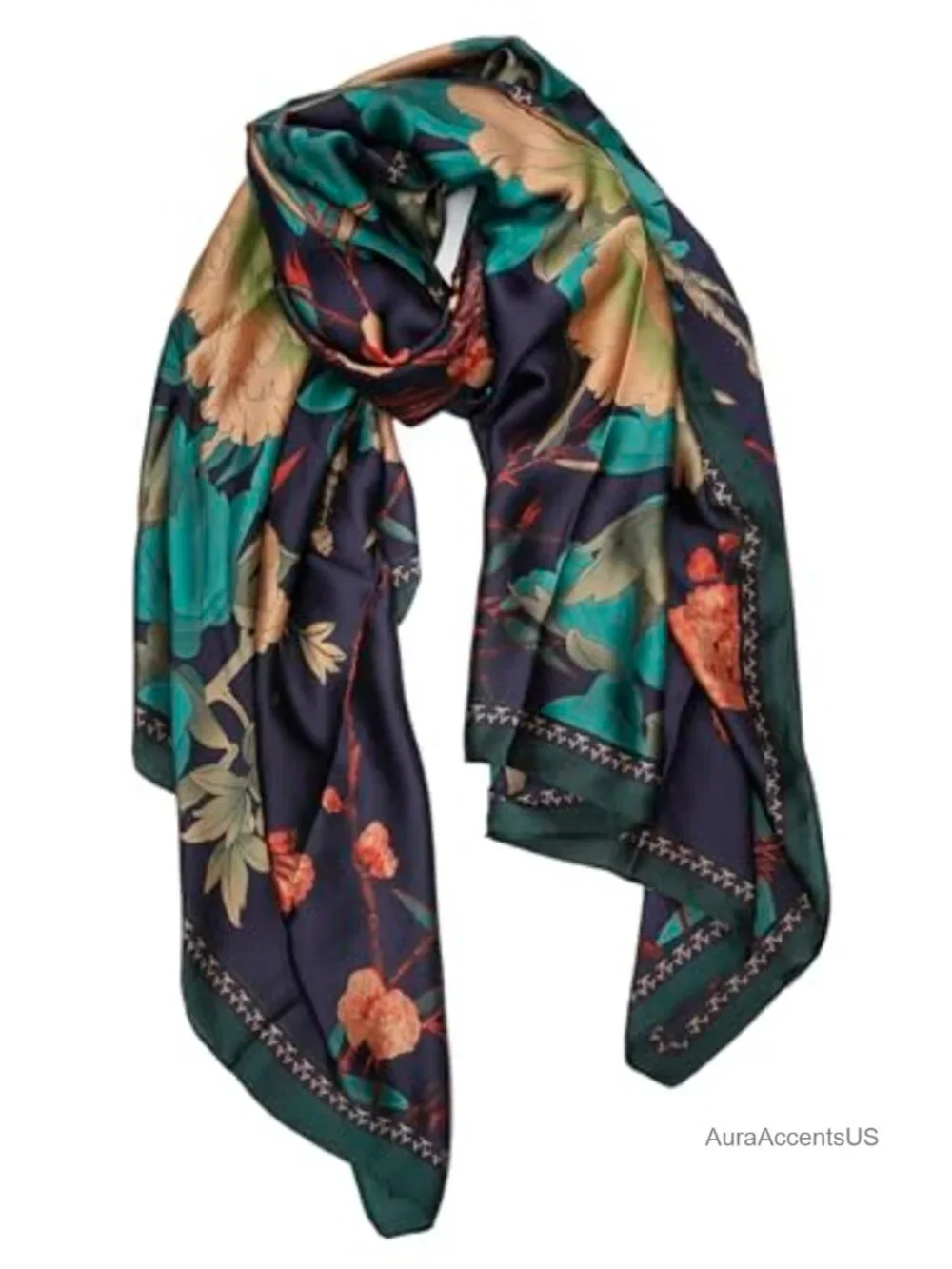 Large Lightweight Polyester Shawl Wrap Scarf for Women